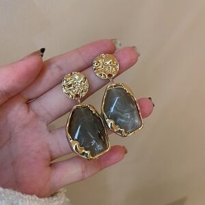 Elegant French Vintage Geometric Earrings